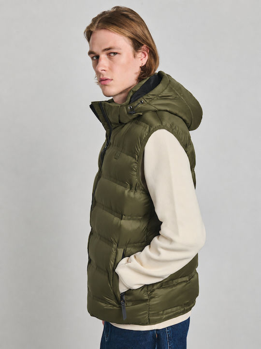 Staff Ärmellose Jacke in Oliv 66-101.056.N0005
