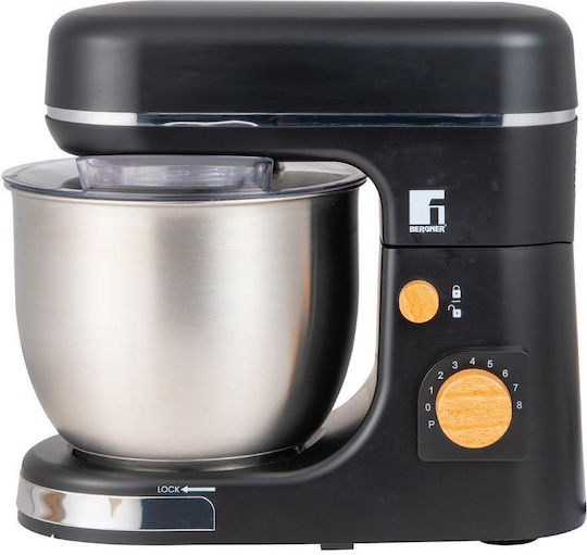 Bergner Baking Lovers Mixer mit Inox-Schüssel Schwarz 1300 W