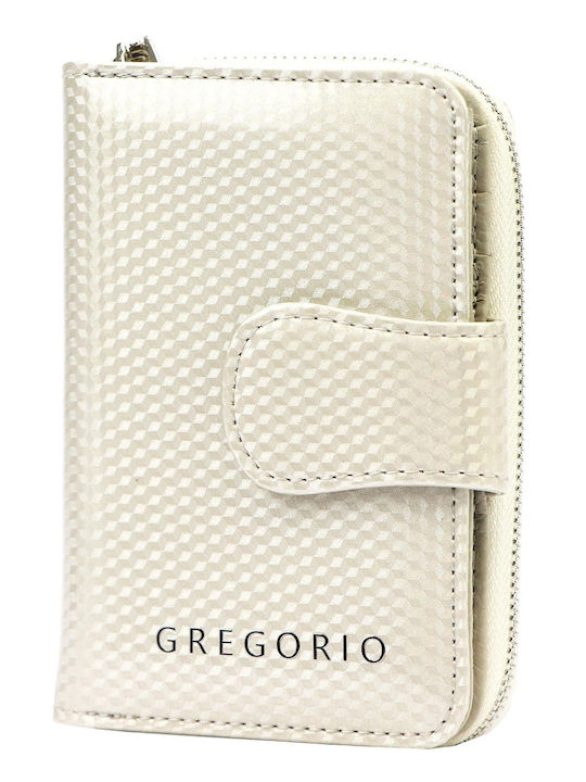 Beige Leather Women's Wallet with RFID