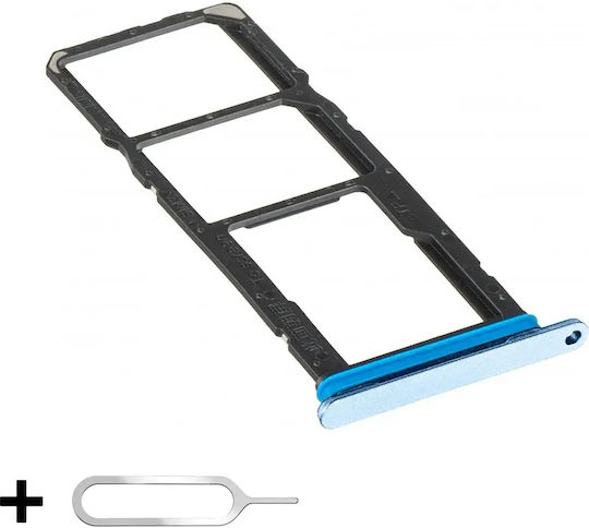 SIM-Kartenhalter Honor X5c Plus MicroSD-Kartensteckplatz + SIM-Auswurfwerkzeug Inklusive Blau