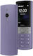 150 2023 Мобилен телефон с Бутони Dual SIM (Английски) Лилав