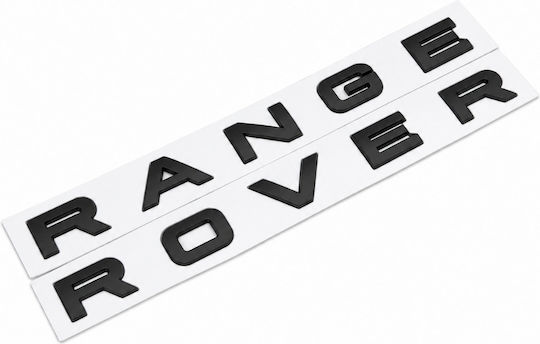 Range Rover Logo Badge Sticker Matte Black 30mm X 520mm 1 Piece Zemb-land-08