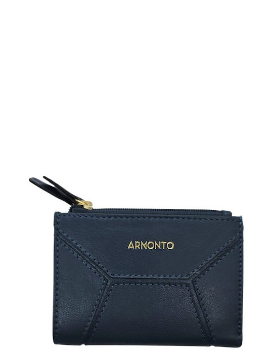 Armonto Kleine Damenlederbrieftasche mit RFID Blau