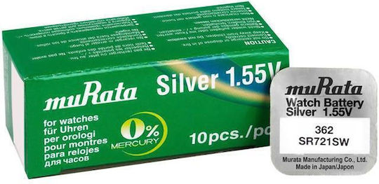 Murata Μπαταρίες Silver Oxide Ρολογιών 1.55V 10τμχ