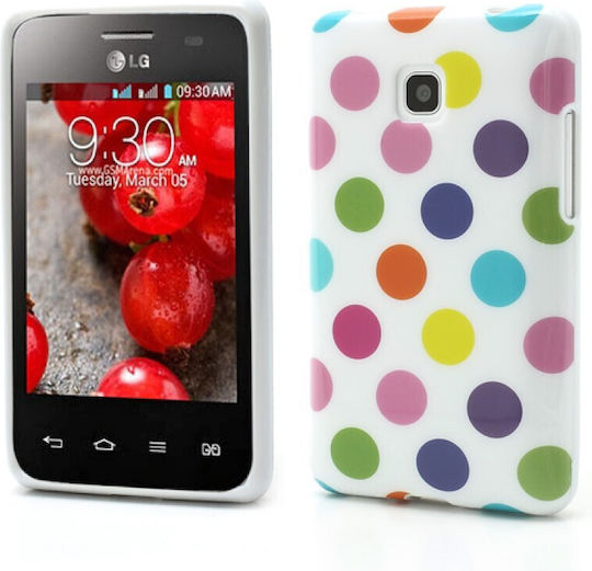 Oem TPU Case mit farbigen Punkten für LG Optimus L3 II Dual