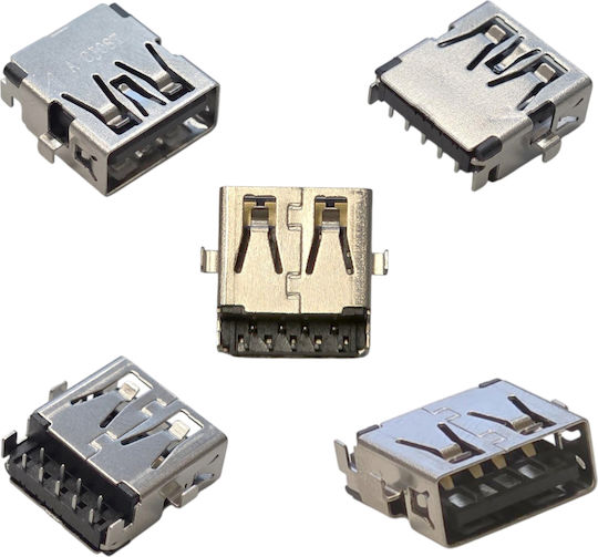 USB-Stecker USB Type-A für Laptop Lenovo Ideapad S145-15igm S145-14iwl S145-14ast S145-15iwl L340-15iwl Touch L340-15api L340-15iwl Cj08t Dc23300mm00 Dc23300ml00 USB 2.0 Buchse Anschluss Port Connector Art.-Nr. 1-usb090