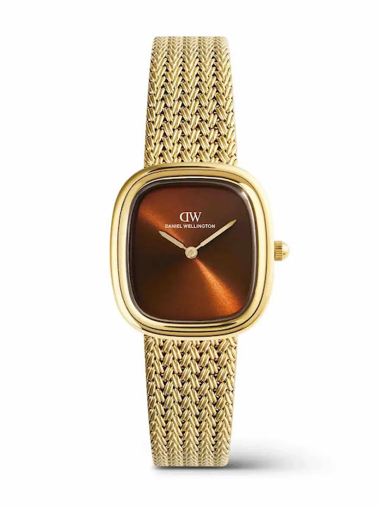 Braided Women's Watch 26mm Battery-Powered with Gold Metal Bracelet