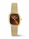 Braided Women's Watch 26mm Battery-Powered with Gold Metal Bracelet