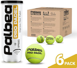 Palbea Padel Ball Set Fip International Padel Federation Approved Pressurized High-visibility Hv Felt Enhanced Durability All Surfaces Palbea Padel Ball Set Fip International Padel Federation Approved Pressurized High-visibility Hv Felt Enhanced Durability All Surfaces