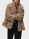 Kurzer Damenpelz Beige