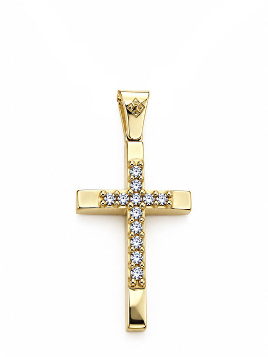 Kontopoulos 18K Gold Cross Without Chain