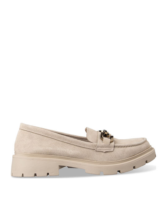 Γυναικεία Loafers σε Μπεζ Χρώμα