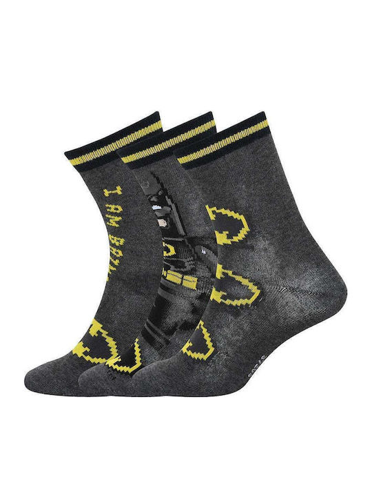 LEGO Kids' Socks Grey 3 Pairs