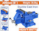 Wadfow Rotating Cast Iron Vise with 200mm Maximum Opening