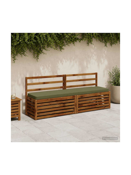 vidaXL Garden Bench Cushion Olive Green 2 pcs 2...