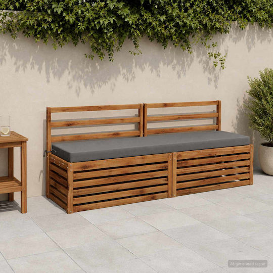 vidaXL Gartenbankkissen Soest Grau 2 Stück 170 x 40 cm