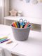 SteweHome Stoff-Aufbewahrungskorb Grau 13 x 13 x 13 cm