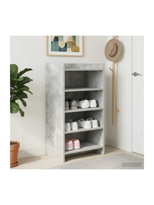 Ξύλινη Παπουτσοθήκη Γκρι Μ48xΠ36xΥ92cm
