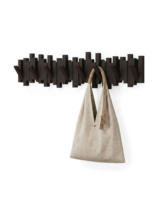 Umbra Sticks Wall Hanger Plastic 8 Hooks Brown ...