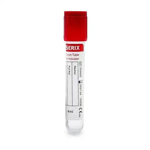 Vacutainer for Biochemistry – Clot Activator Red Cap Pet Serix 100 Pcs 9ml