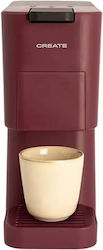 Create Thera Studio Espressor 1450 W Presiune 19 bar Burgundy Create Thera Studio Espressor 1450 W Presiune 19 bar Burgundy