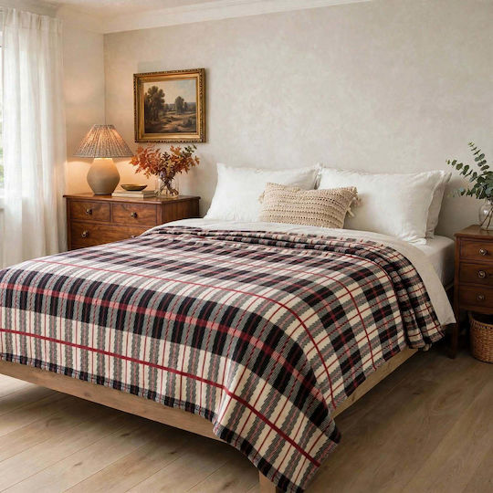 Go Smart Home Fleece Blanket for Double Bed 220x240cm Multicolour