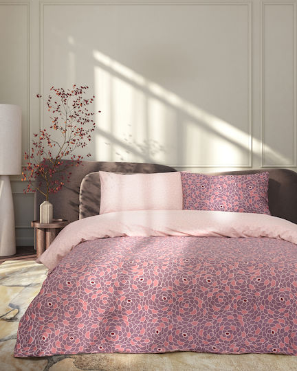 Kocoon Estete Bettwäsche-Set Für Einzelbett 160x270 cm Rosa (3 Stück)
