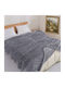 SpitiBazaar Single Velvet Blanket 160x240cm Dark Grey