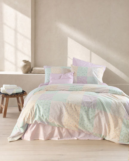 Rythmos Junie King Size Bed Sheet Set 270x290cm Multi (4 Pieces)