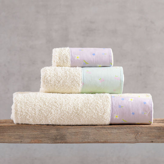 Rythmos Junie 3-Piece Bath Towel Set Light Blue 500 g/m² Weight