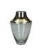 JK Home Decoration Decorative Glass Vase Gold 13x13xH20cm