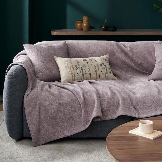 Gofis Home Nimbus Three-Seater Sofa Throw W180xL300cm Arctic Purple