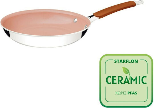 Tramontina Double Stainless Steel Pan with Ceramic Coating 25cm