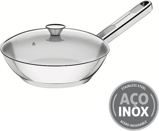 Tramontina Stainless Steel Pan with Lid 20cm