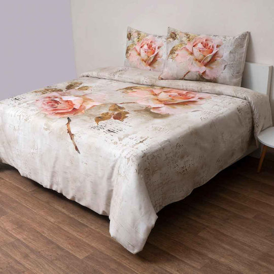 Anna Riska Double Quilt Set 220x240cm Ecru 230 GSM