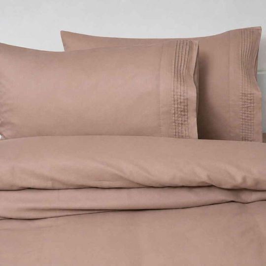 Anna Riska Double Bed Duvet Set 220x240cm Brown 230 GSM