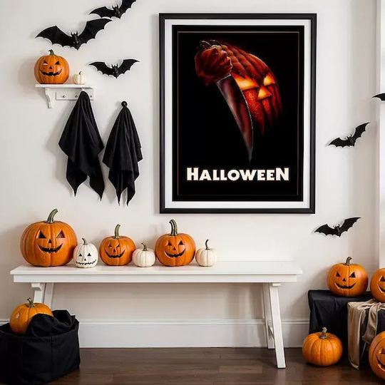 Poster Halloween Mv404 21cm X 30cm Μαύρη Ξύλινη Κορνίζα-72267pd161412f55321