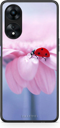 Smartfits Ladybug Flower Oppo A78 5g Θήκη