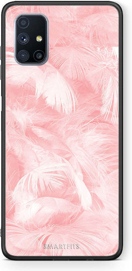 Smartfits Boho Pink Feather Samsung Galaxy M51 Hülle