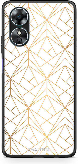 Smartfits Geometric Luxury White Oppo A17 Θήκη