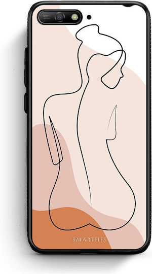 Smartfits Lineart Woman Husă pentru Huawei Y6 2018 Honor 7a
