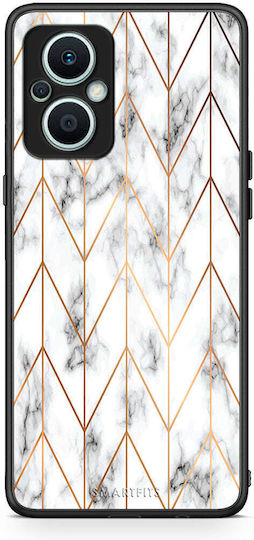 Smartfits Marble Gold Geometric Oppo Reno7 Lite Θήκη