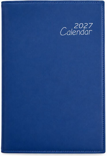 Ekdoseis Planogramma Daily Diary 2027 Blue 17x24 cm