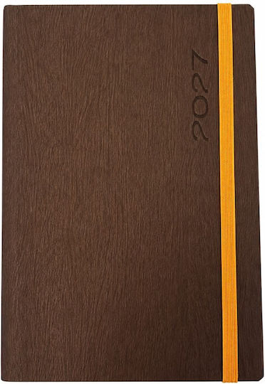 Ekdoseis Planogramma Tageskalender 2027 Braun 17 × 24 cm