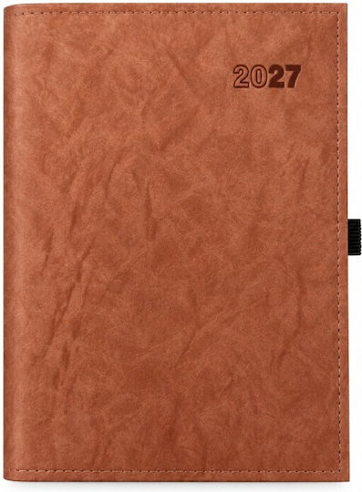 Ekdoseis Planogramma Tageskalender 2027 Orange 17 × 24 cm