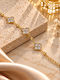 Kingleap Women's Gold-Plated Steel Chain Bracelet