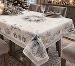 Linea Home Weihnachtliche Tischdecke aus Stoff ...