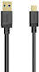 HAMA USB 3.2 Кабел USB-C мъжки – USB-A Черен 0,25 m 00202004