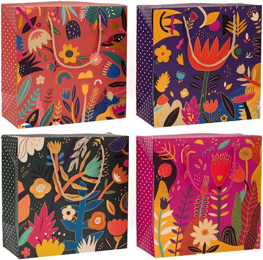 Iliadis Paper Gift Bag 18x8x23cm 12pcs (Various Colors)