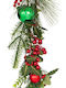 Grüne Weihnachtsgirlande 150 cm